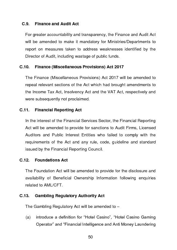 Budget Speech 2018-2019