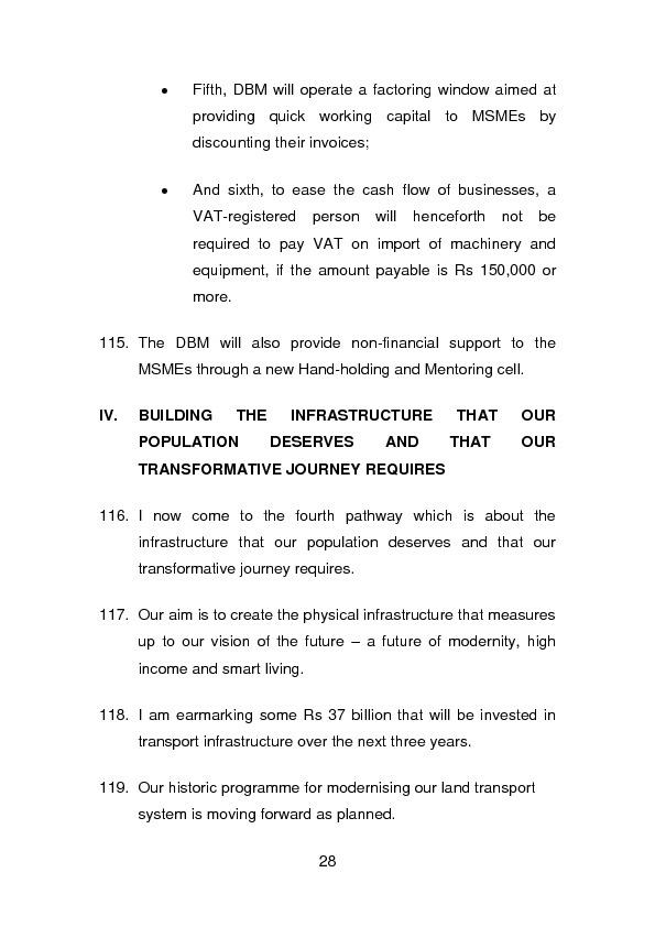 Budget Speech 2018-2019