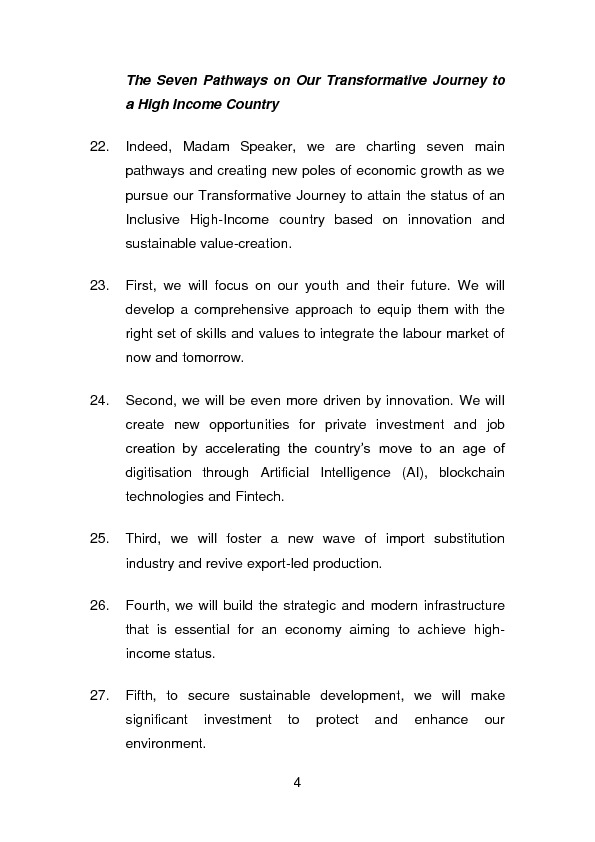 Budget Speech 2018-2019