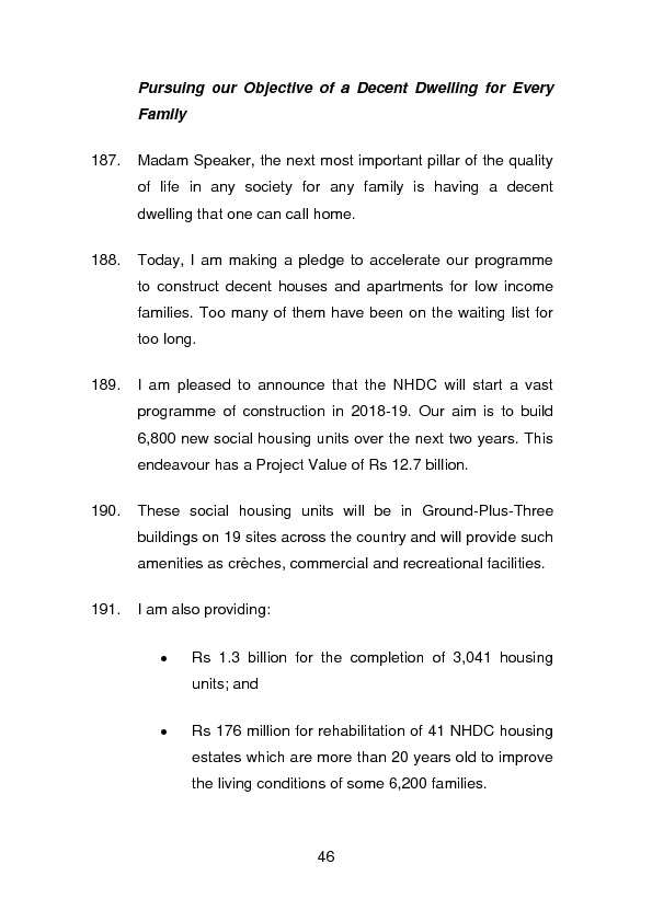 Budget Speech 2018-2019