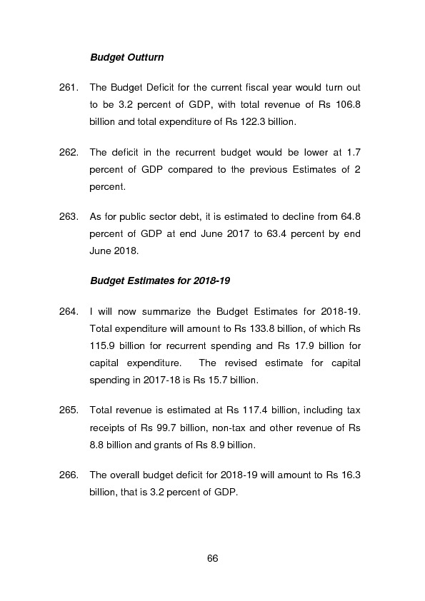 Budget Speech 2018-2019