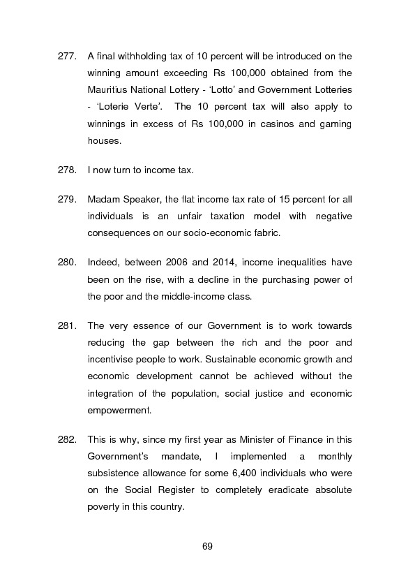 Budget Speech 2018-2019