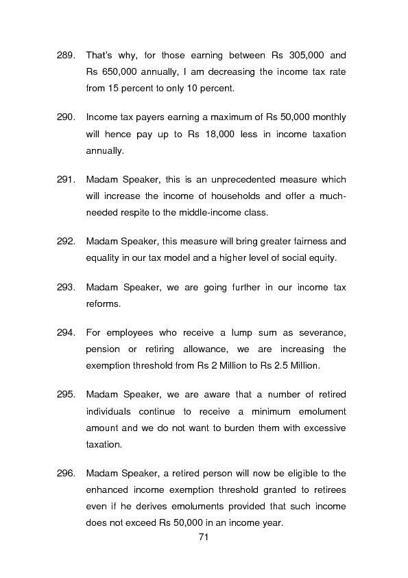 Budget Speech 2018-2019