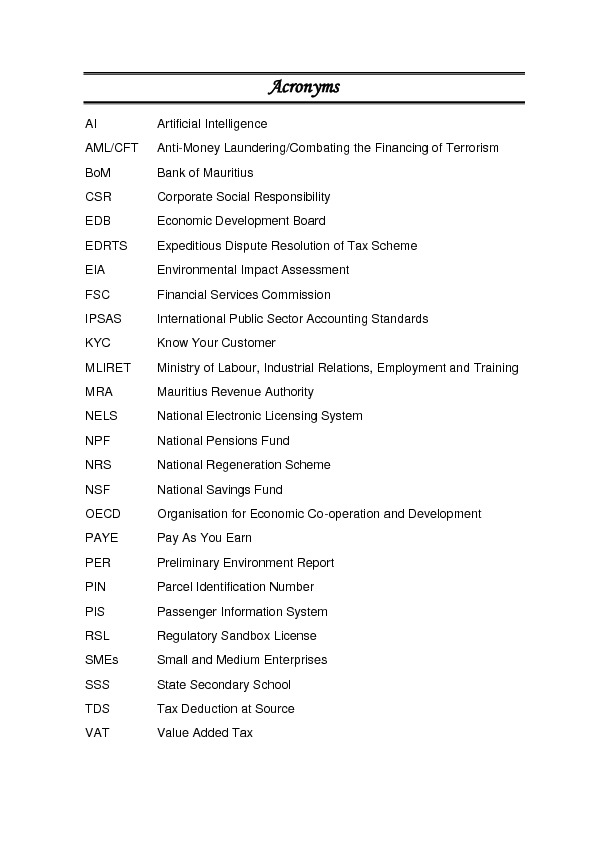 Budget Speech 2018-2019