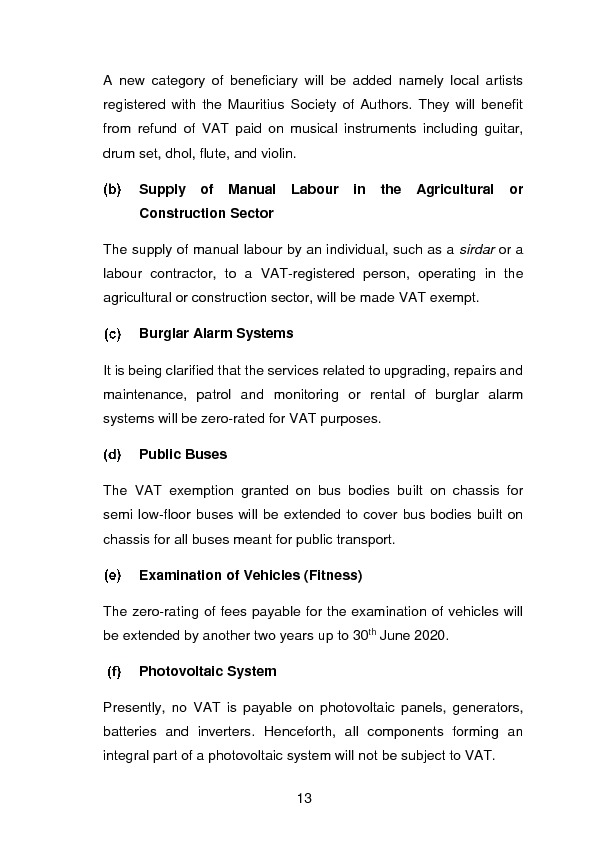 Budget Speech 2018-2019