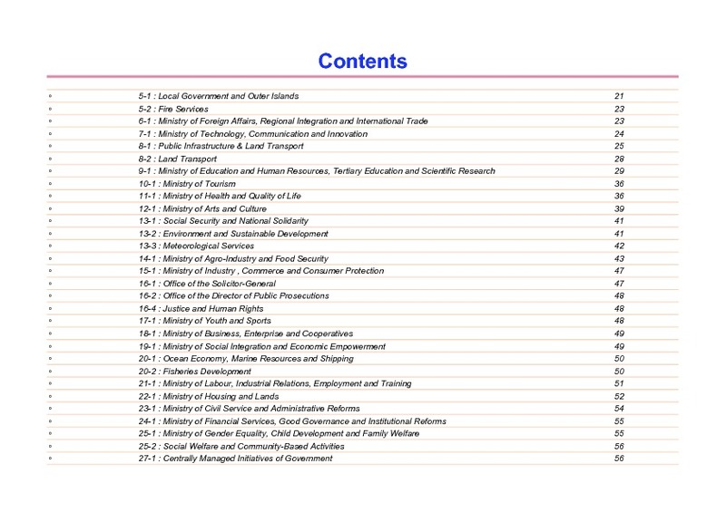 Public Sector Investment Programme 2018-2019