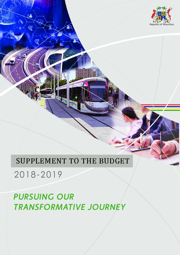 Supplement to the Budget 2018-2019