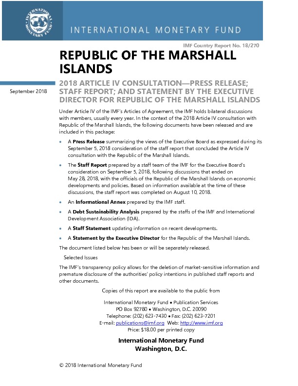STATEMENT BY THE EXECUTIVE DIRECTOR FOR REPUBLIC OF THE MARSHALL ISLANDS