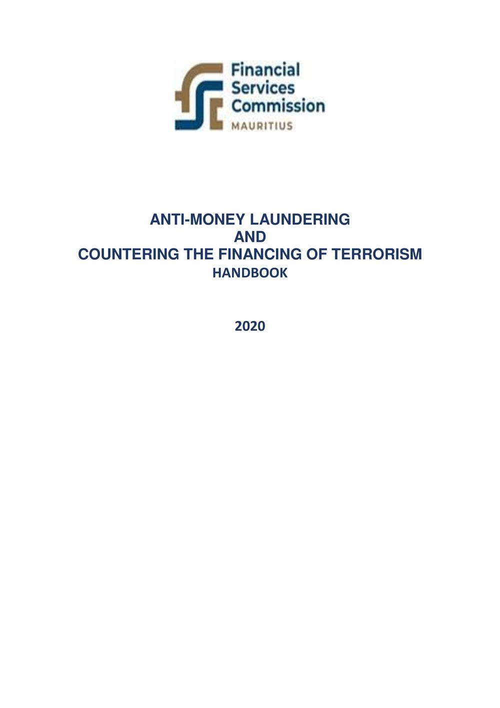 ANTI-MONEY LAUNDERING AND COUNTERING THE FINANCING OF TERRORISM HANDBOOK - FSC