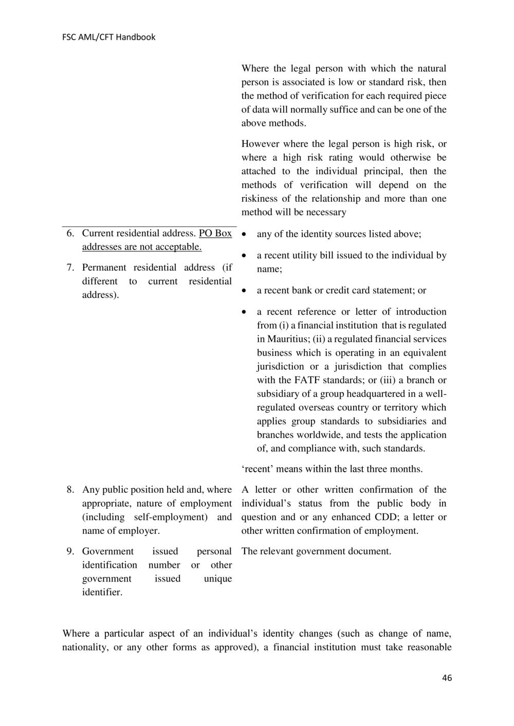 ANTI-MONEY LAUNDERING AND COUNTERING THE FINANCING OF TERRORISM HANDBOOK - FSC