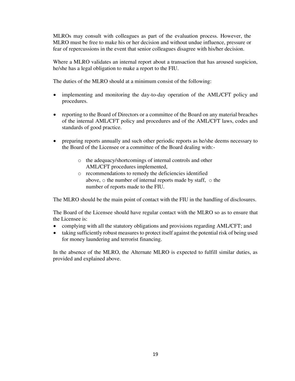 CODE ON THE PREVENTION of MONEY LAUNDERING & TERRORIST FINANCING - FSC