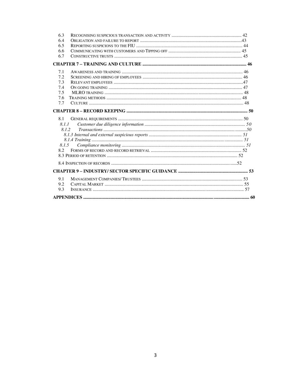 CODE ON THE PREVENTION of MONEY LAUNDERING & TERRORIST FINANCING - FSC