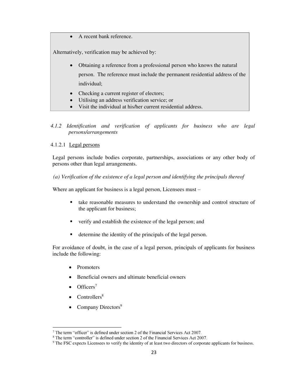 CODE ON THE PREVENTION of MONEY LAUNDERING & TERRORIST FINANCING - FSC