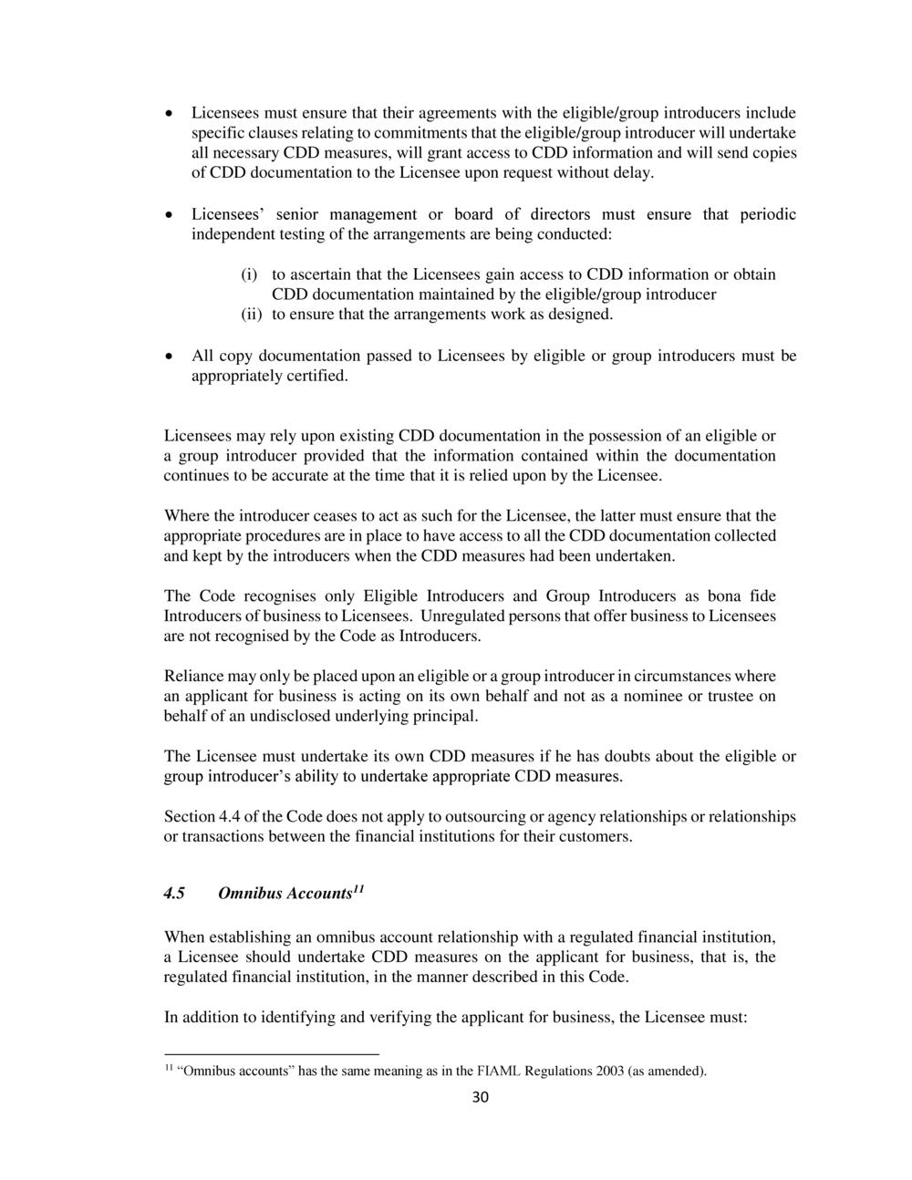 CODE ON THE PREVENTION of MONEY LAUNDERING & TERRORIST FINANCING - FSC