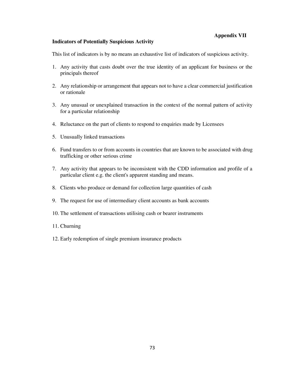 CODE ON THE PREVENTION of MONEY LAUNDERING & TERRORIST FINANCING - FSC