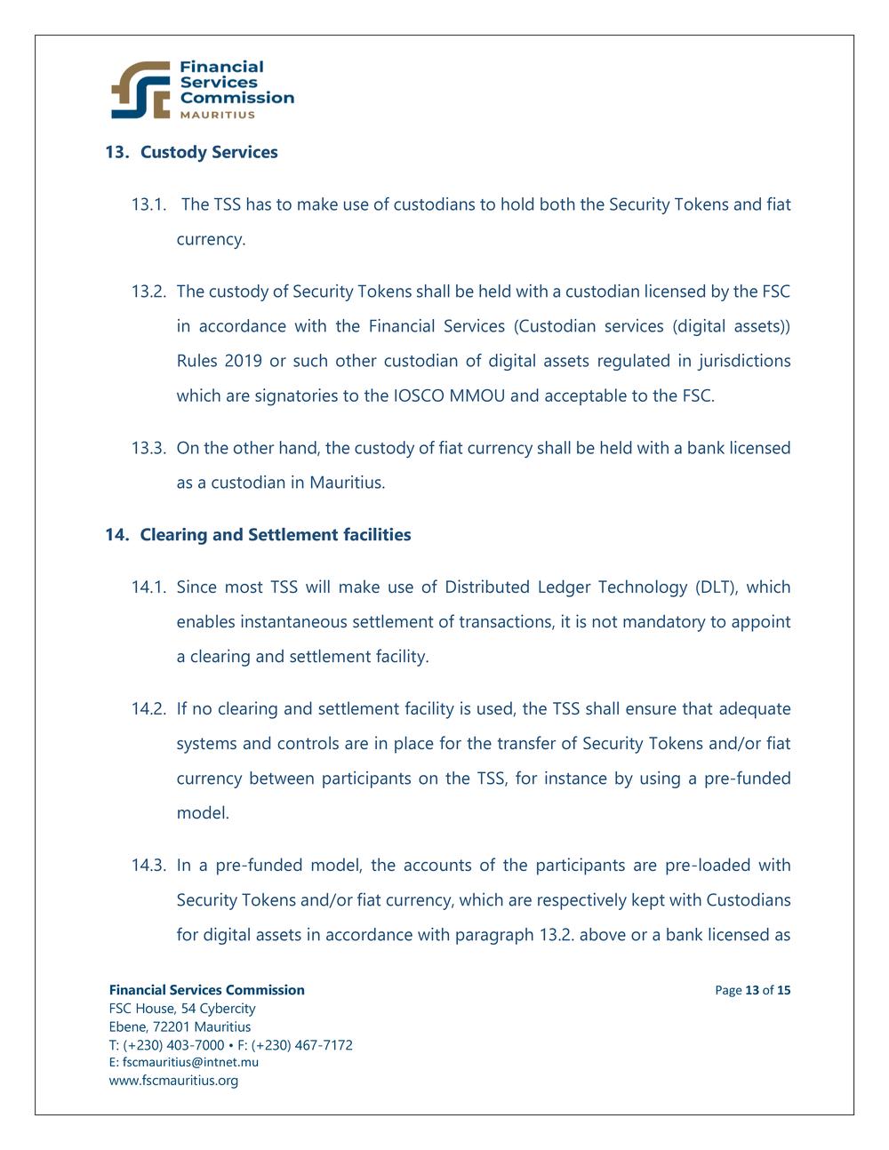 FSC Guidance Notes - Security Token Offerings and Security Token Trading Systems