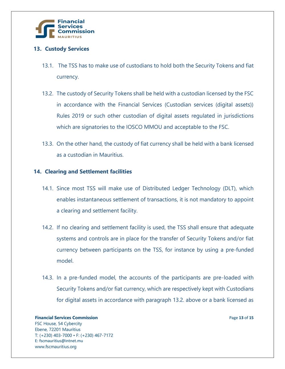 FSC Guidance Notes - Security Token Offerings and Security Token Trading Systems