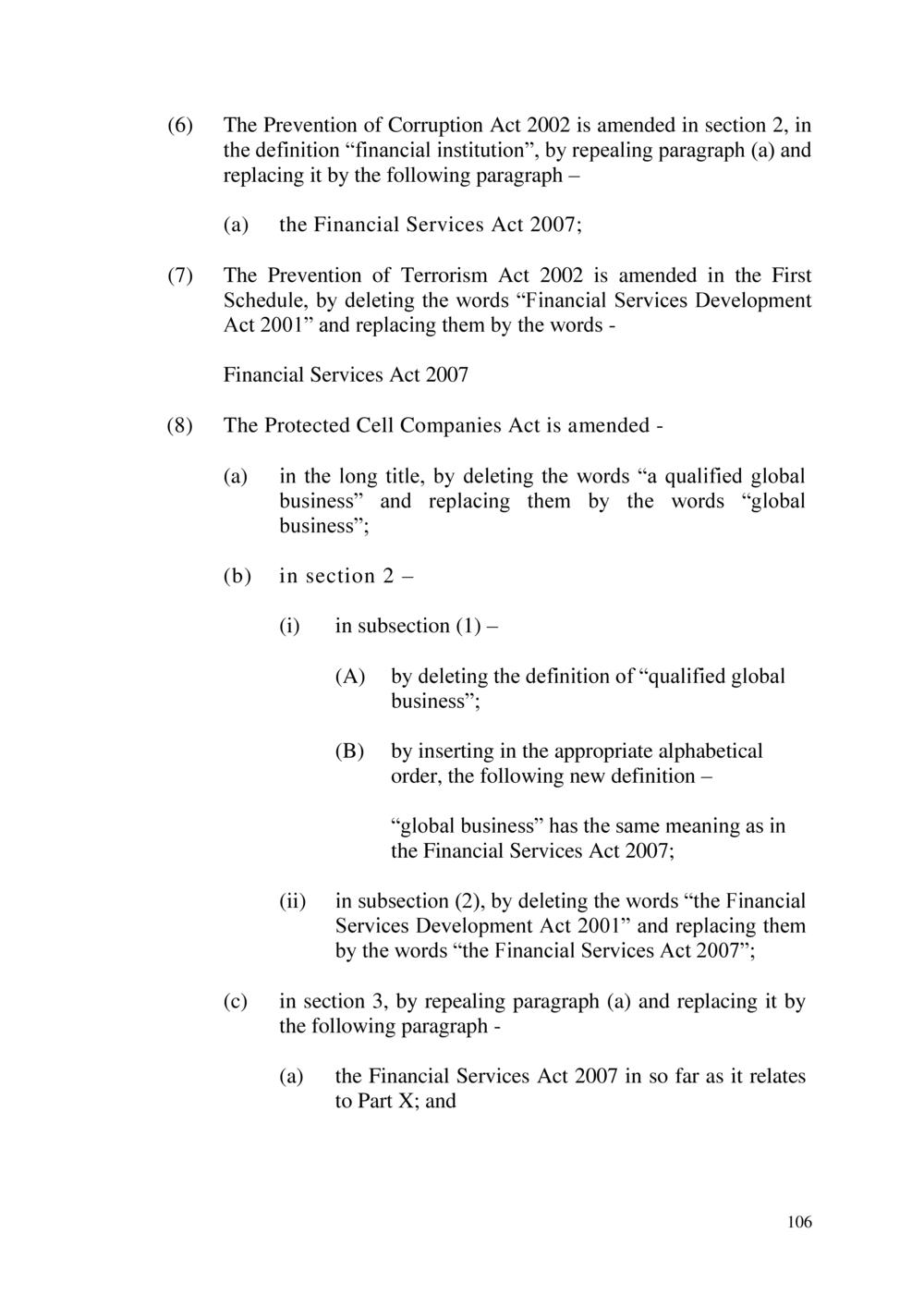 The Financial Services Act