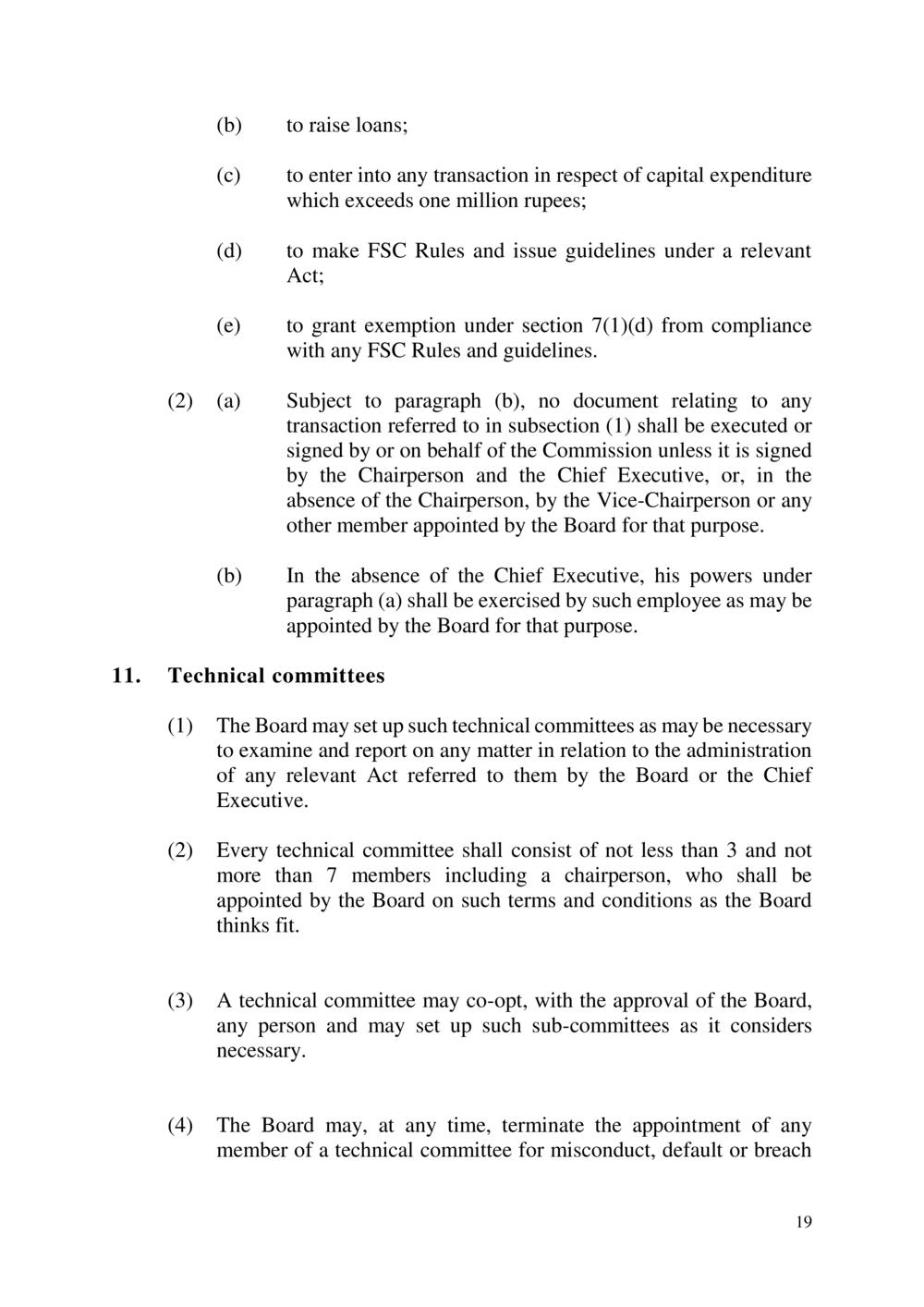 The Financial Services Act