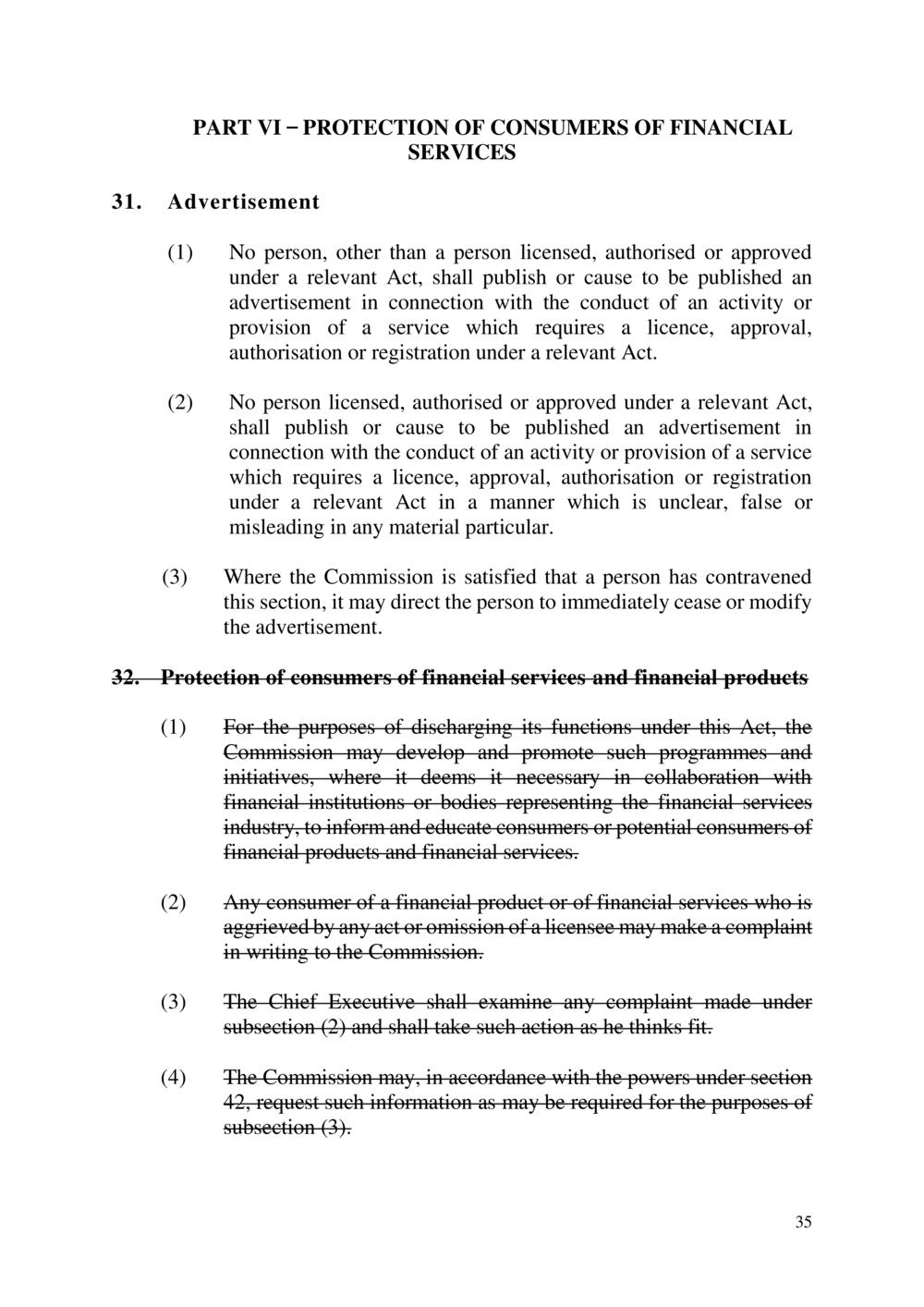 The Financial Services Act
