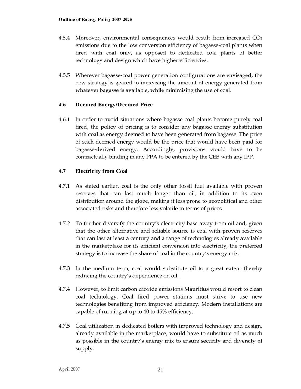 Outline of Energy Policy 2007-2025.