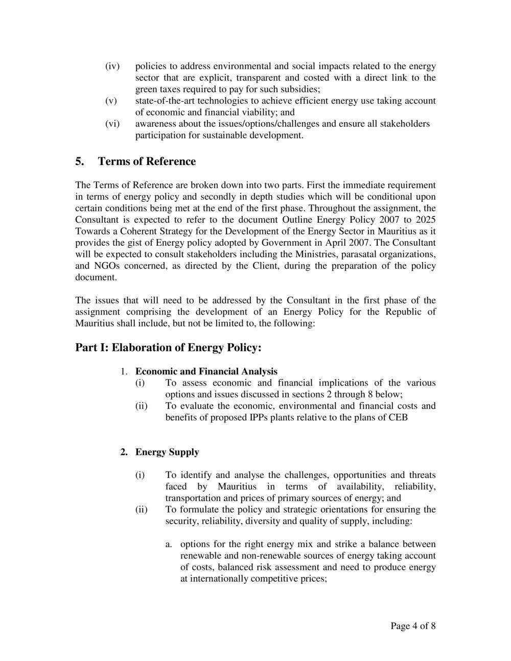 Outline of Energy Policy 2007-2025.