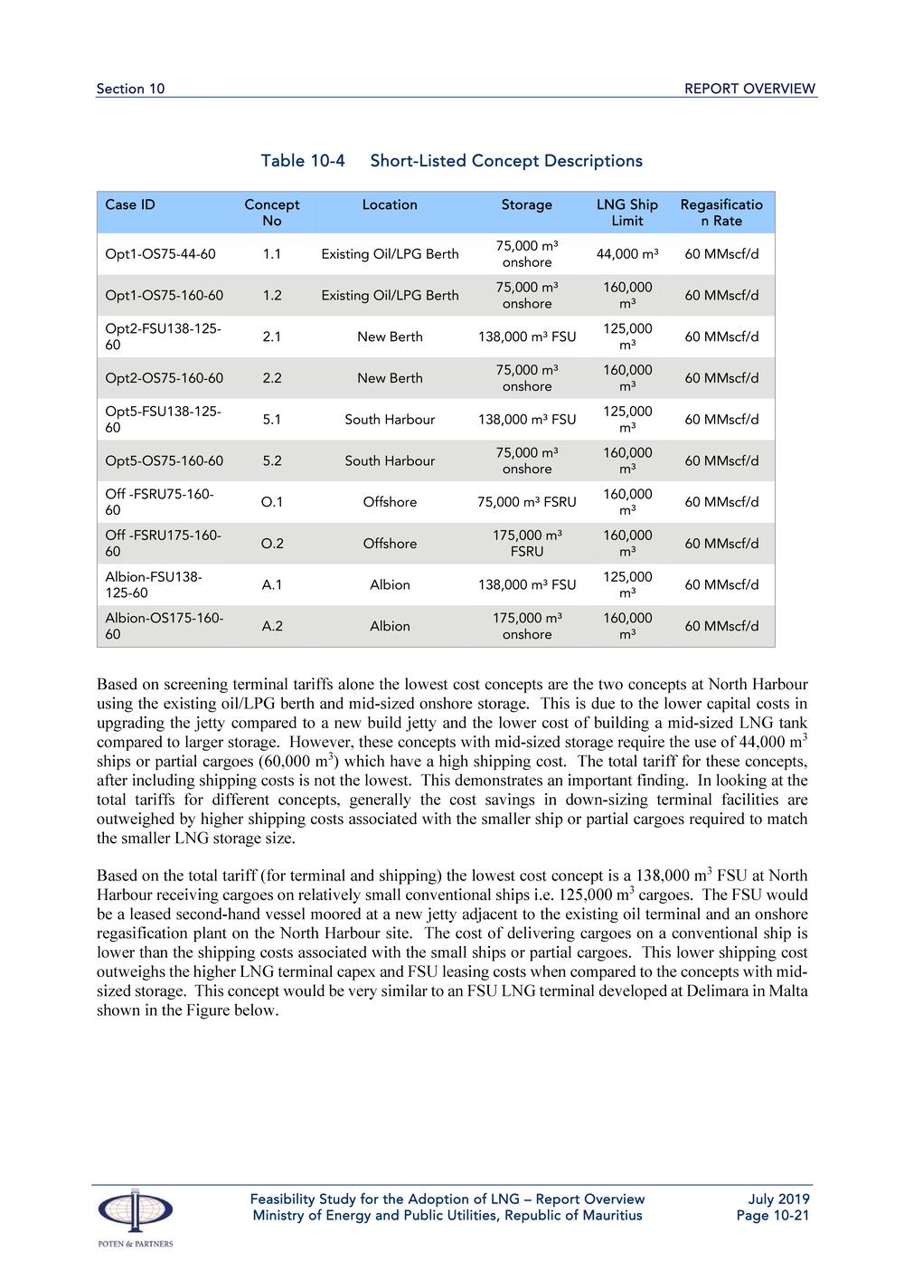 Report  Overview  Feasibility Study for the Adoption of Liquefied Natural Gas (LNG).