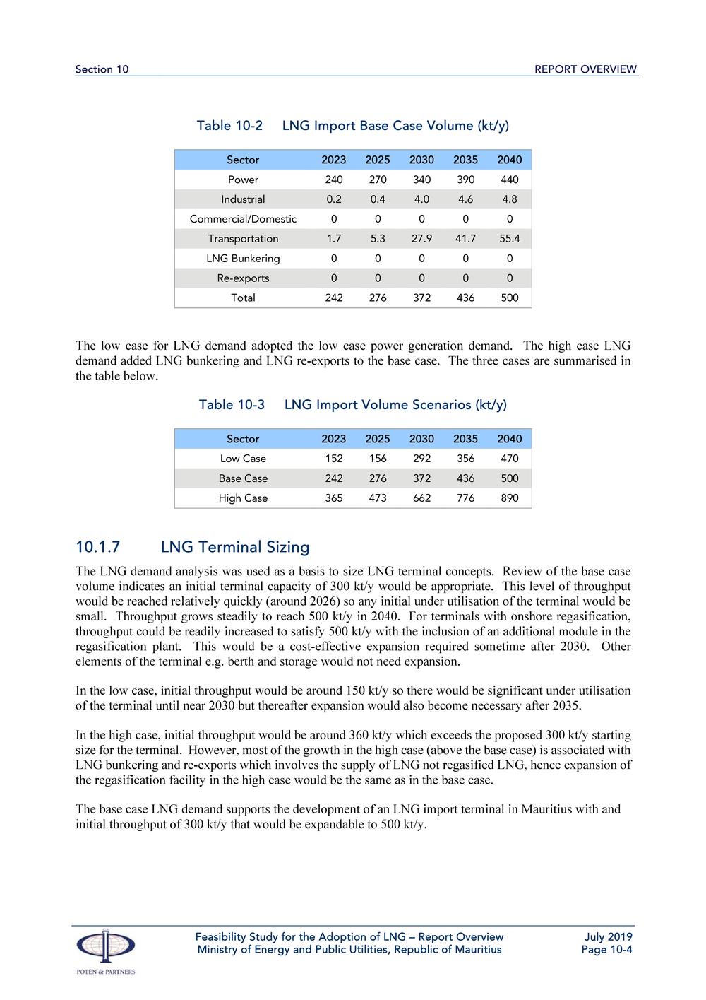 Report  Overview  Feasibility Study for the Adoption of Liquefied Natural Gas (LNG).