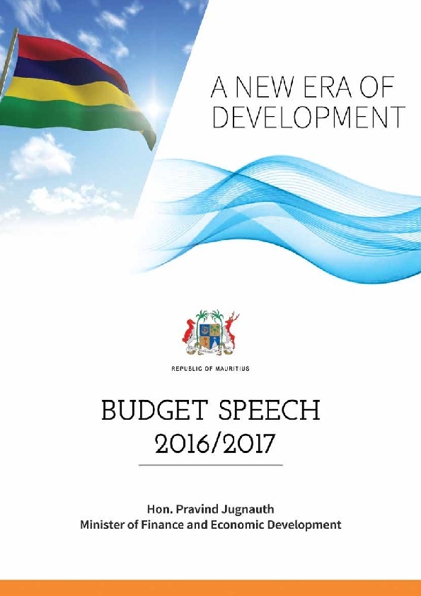 Budget Speech 2016-2017