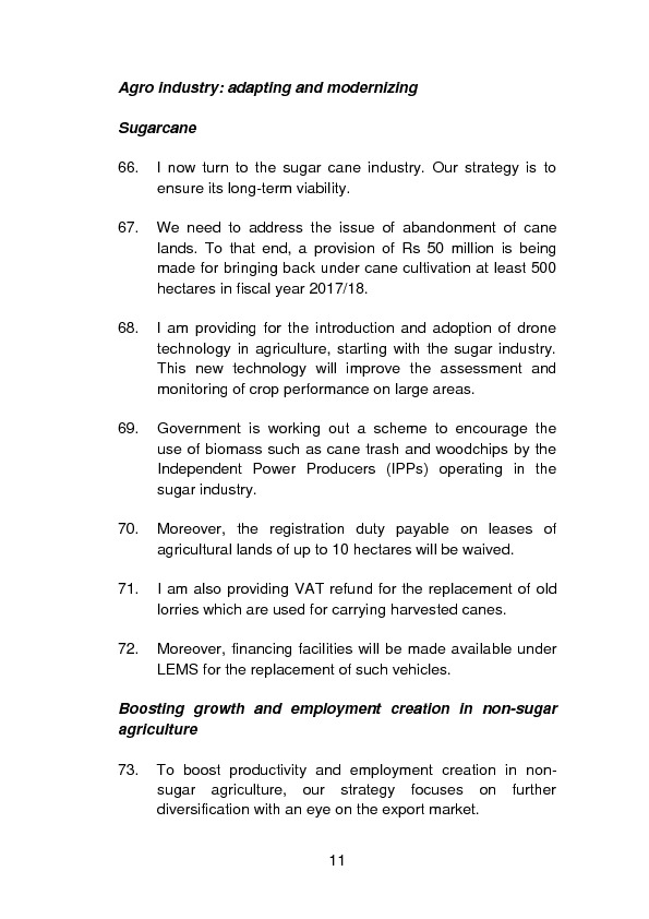 Budget Speech 2017-2018