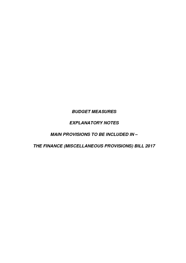 Budget Speech 2017-2018