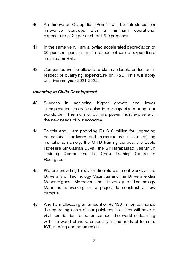 Budget Speech 2017-2018