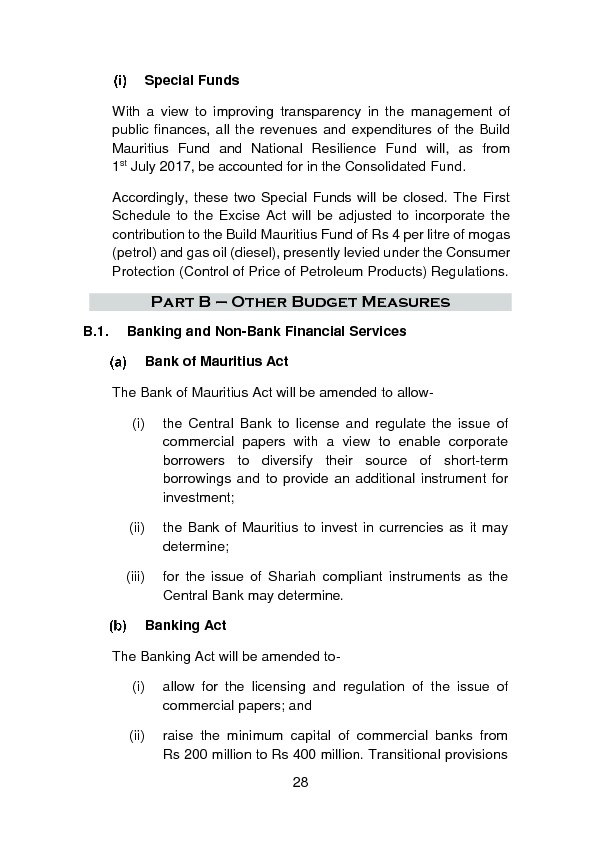 Budget Speech 2017-2018