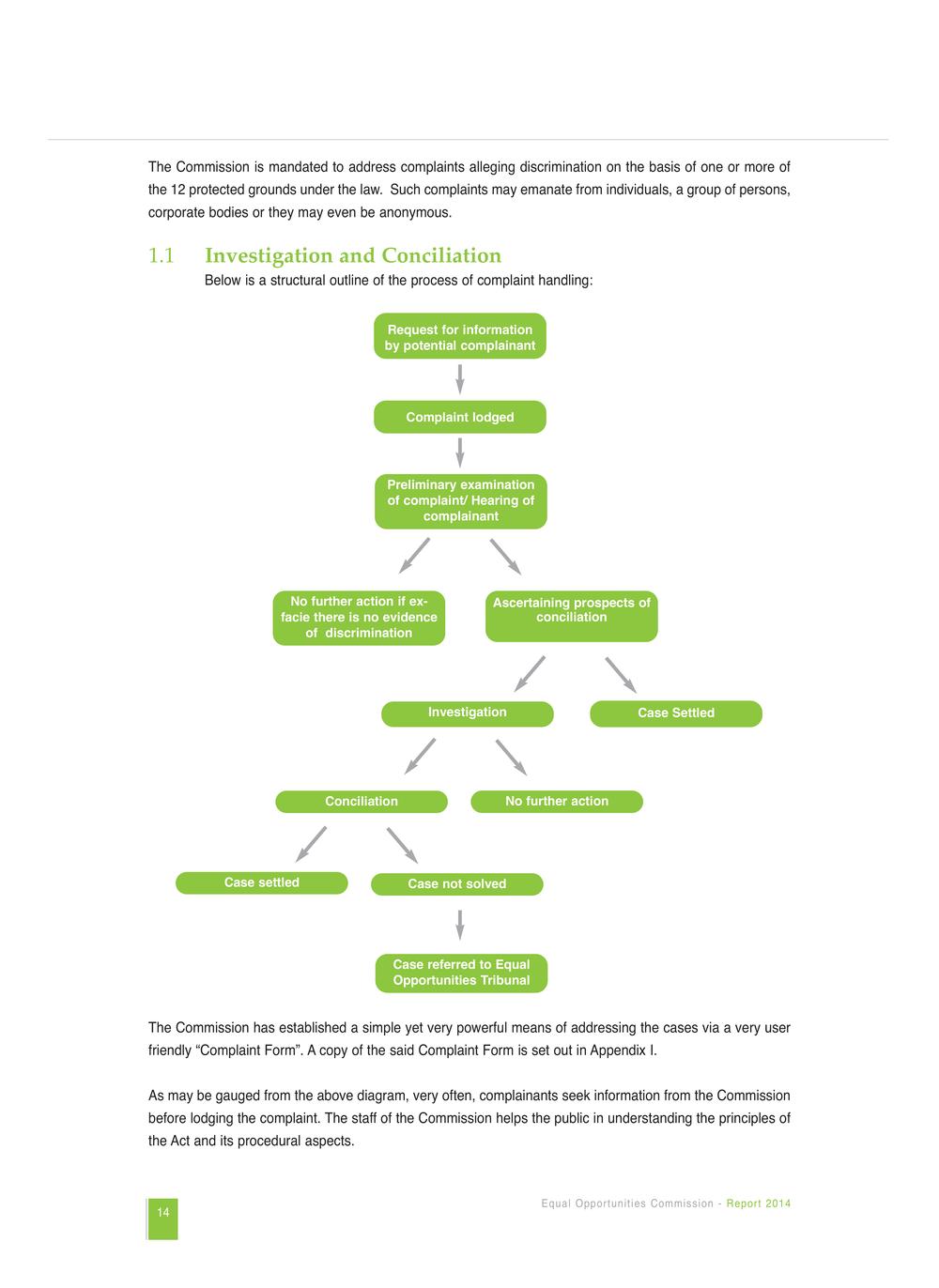 Equal Opportunities Commission Report 2014