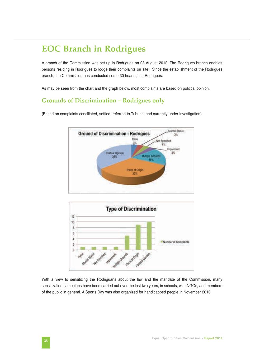 Equal Opportunities Commission Report 2014