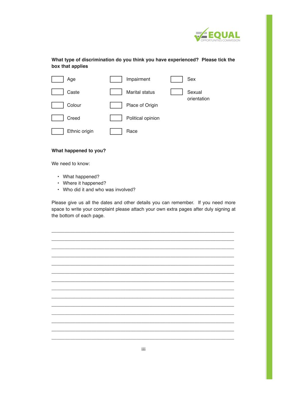 Equal Opportunities Commission Report 2014