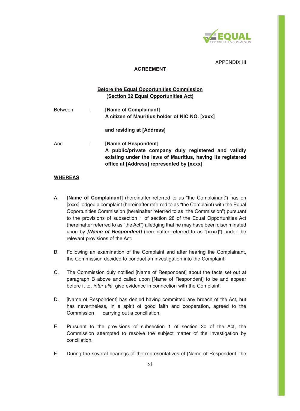 Equal Opportunities Commission Report 2014