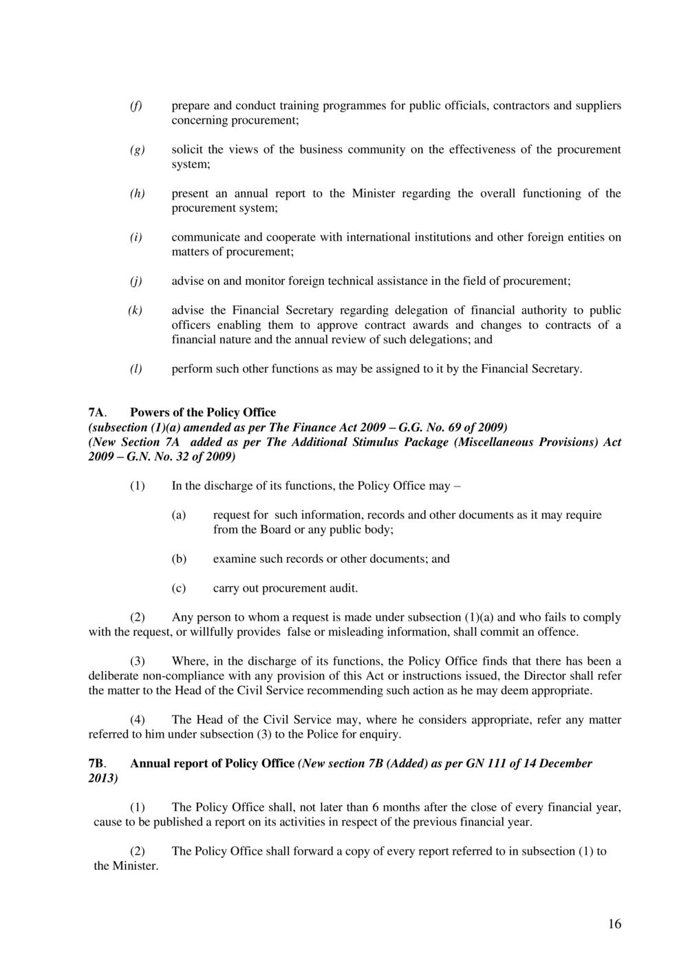 Public Procurement Act 2006-Amended as per Government Gazette No. 100 of 3 November 2018