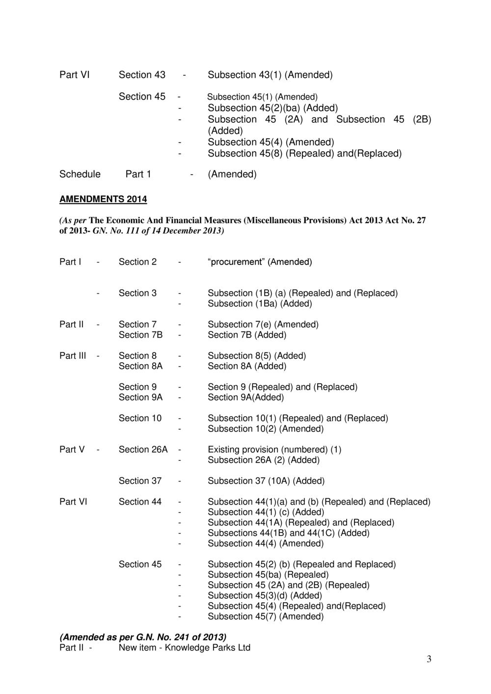 Public Procurement Act 2006-Amended as per Government Gazette No. 100 of 3 November 2018