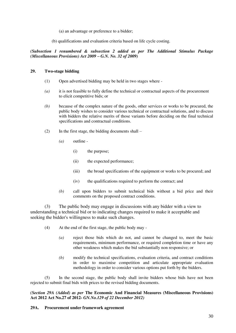 Public Procurement Act 2006-Amended as per Government Gazette No. 100 of 3 November 2018