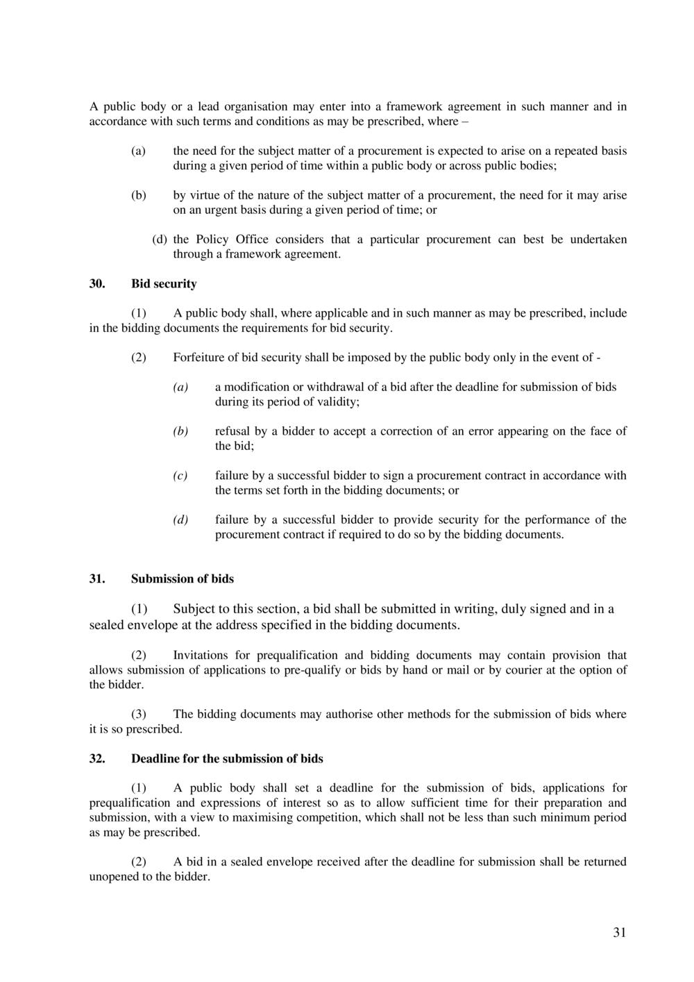 Public Procurement Act 2006-Amended as per Government Gazette No. 100 of 3 November 2018