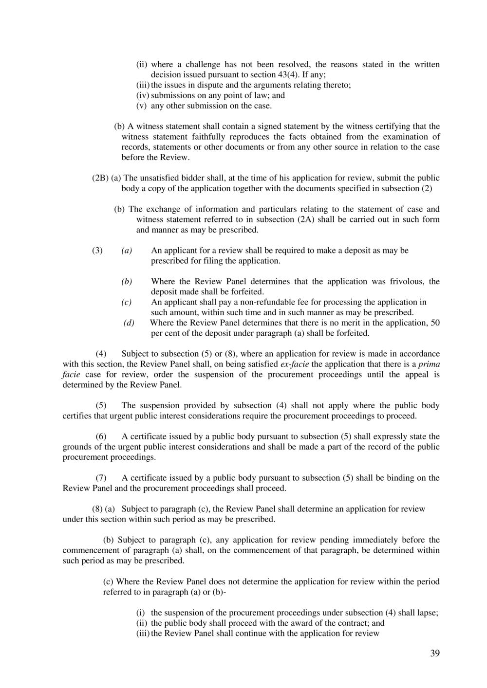 Public Procurement Act 2006-Amended as per Government Gazette No. 100 of 3 November 2018