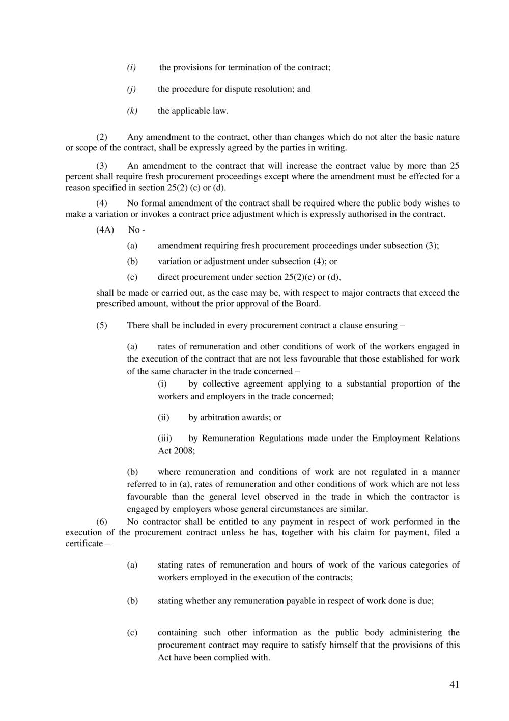 Public Procurement Act 2006-Amended as per Government Gazette No. 100 of 3 November 2018