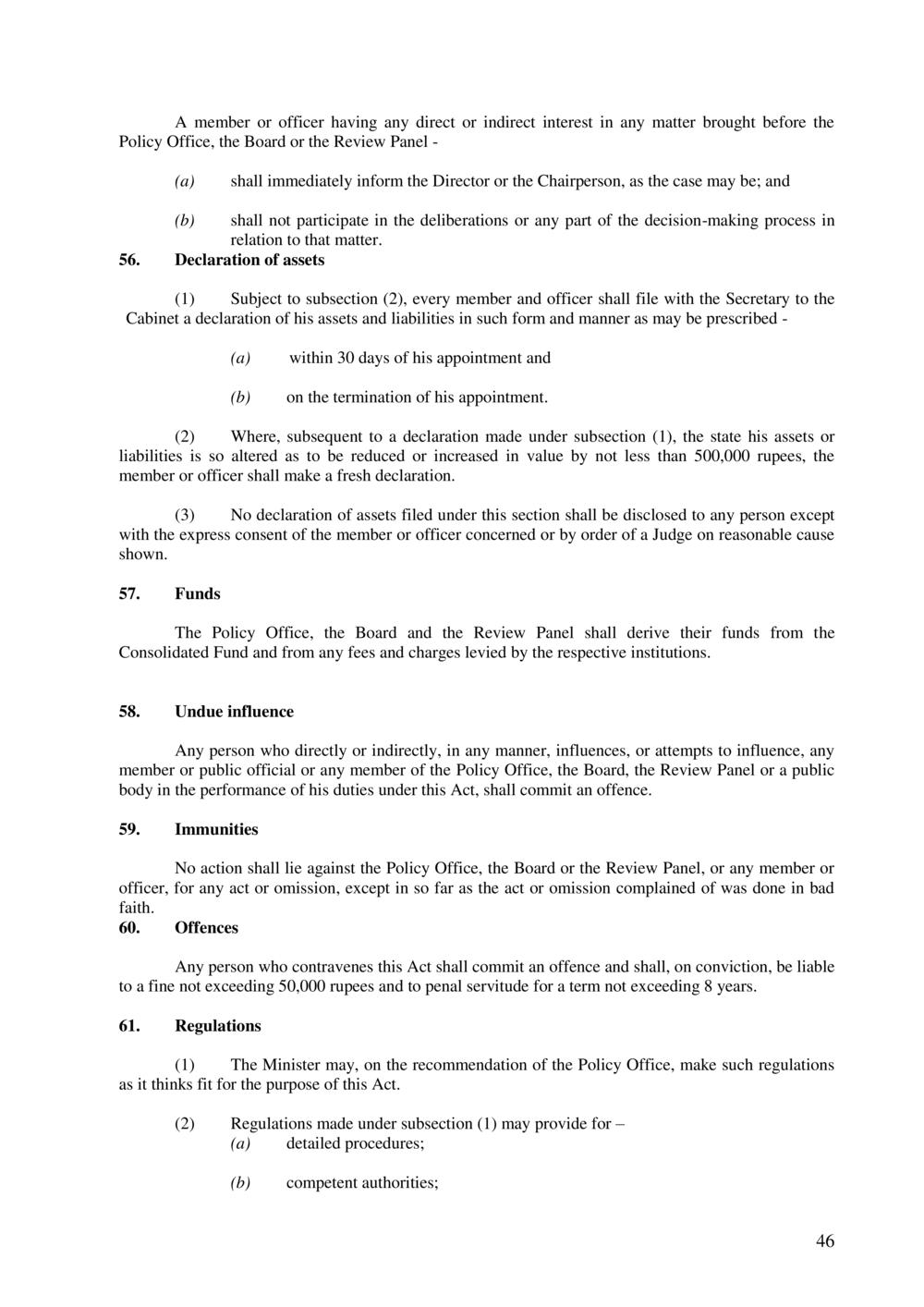 Public Procurement Act 2006-Amended as per Government Gazette No. 100 of 3 November 2018