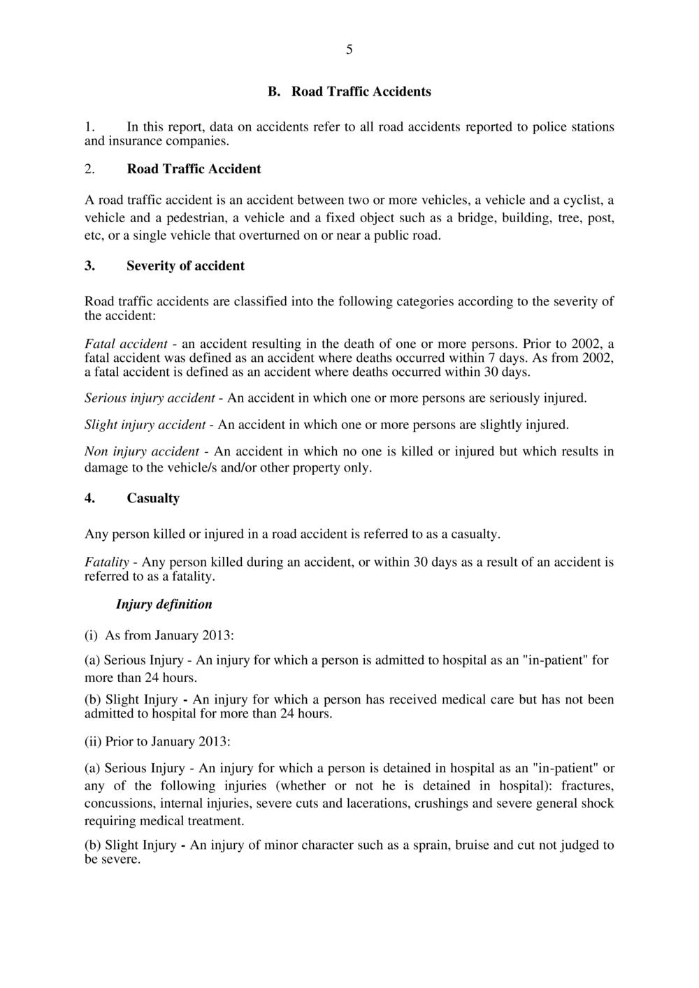 Road Transport and Road Traffic Accident Statistics - Mauritius - January to June 2019