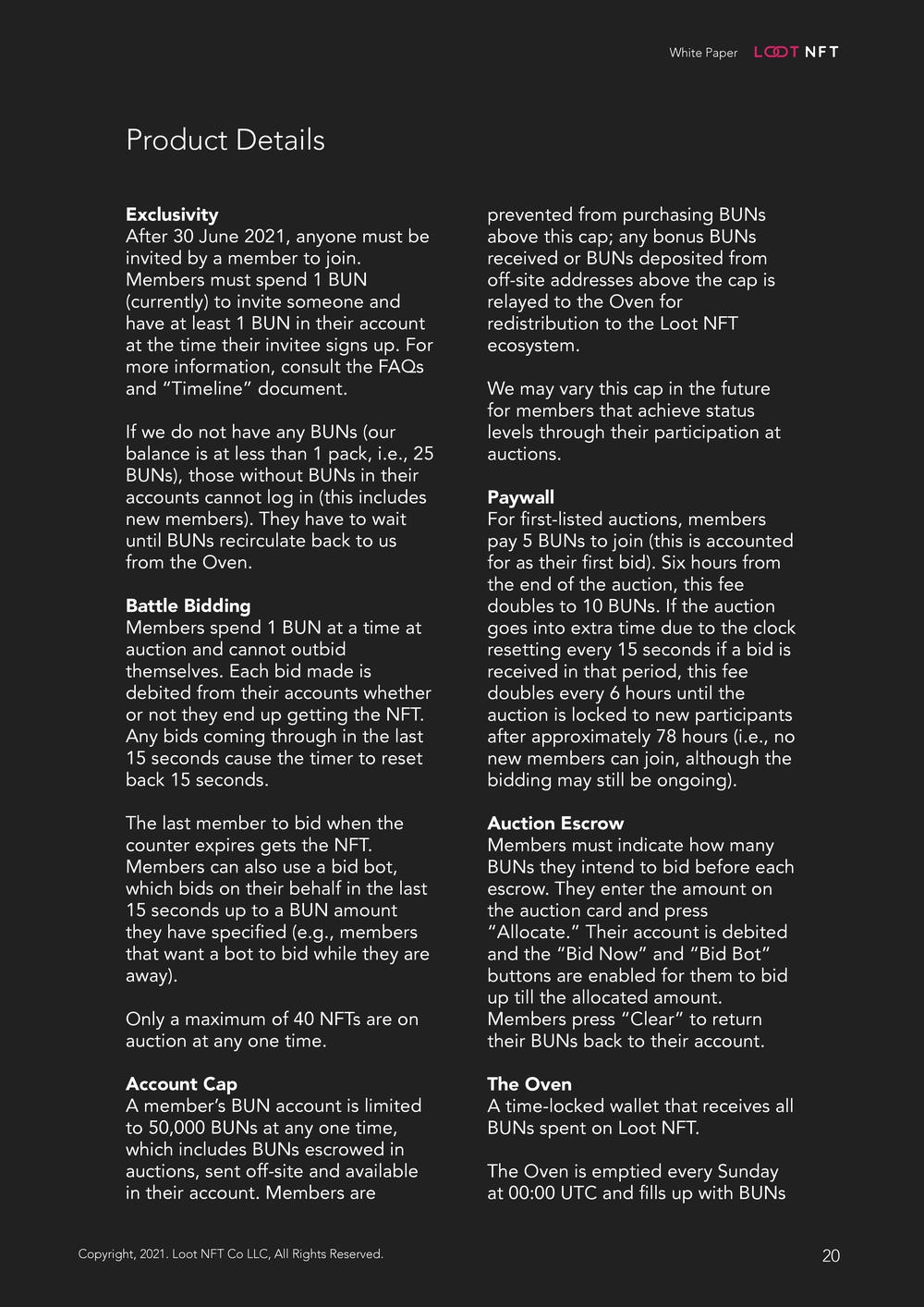 Loot NFT White Paper