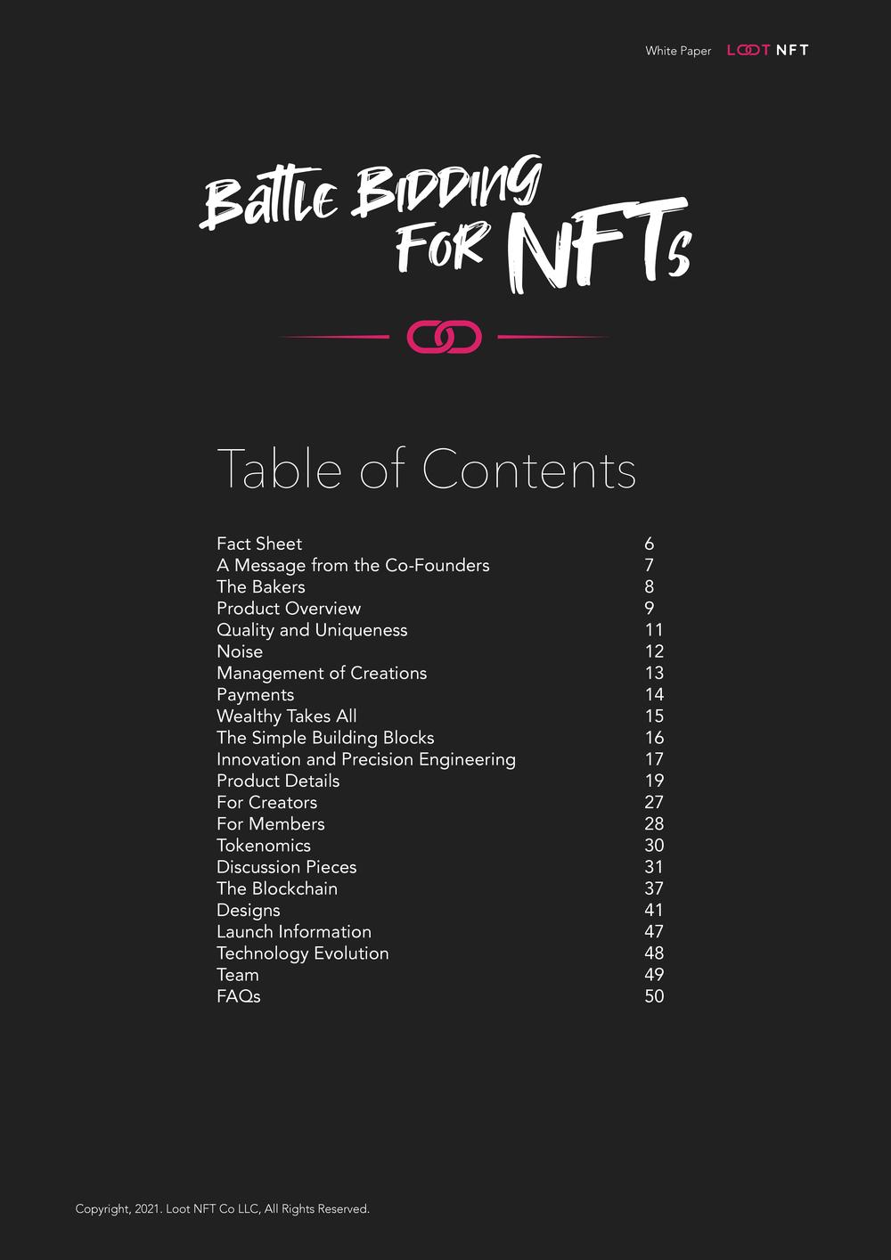 Loot NFT White Paper