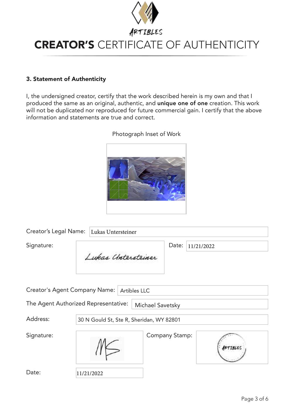 Certificate of Authenticity and Consignment - Cave.pdf