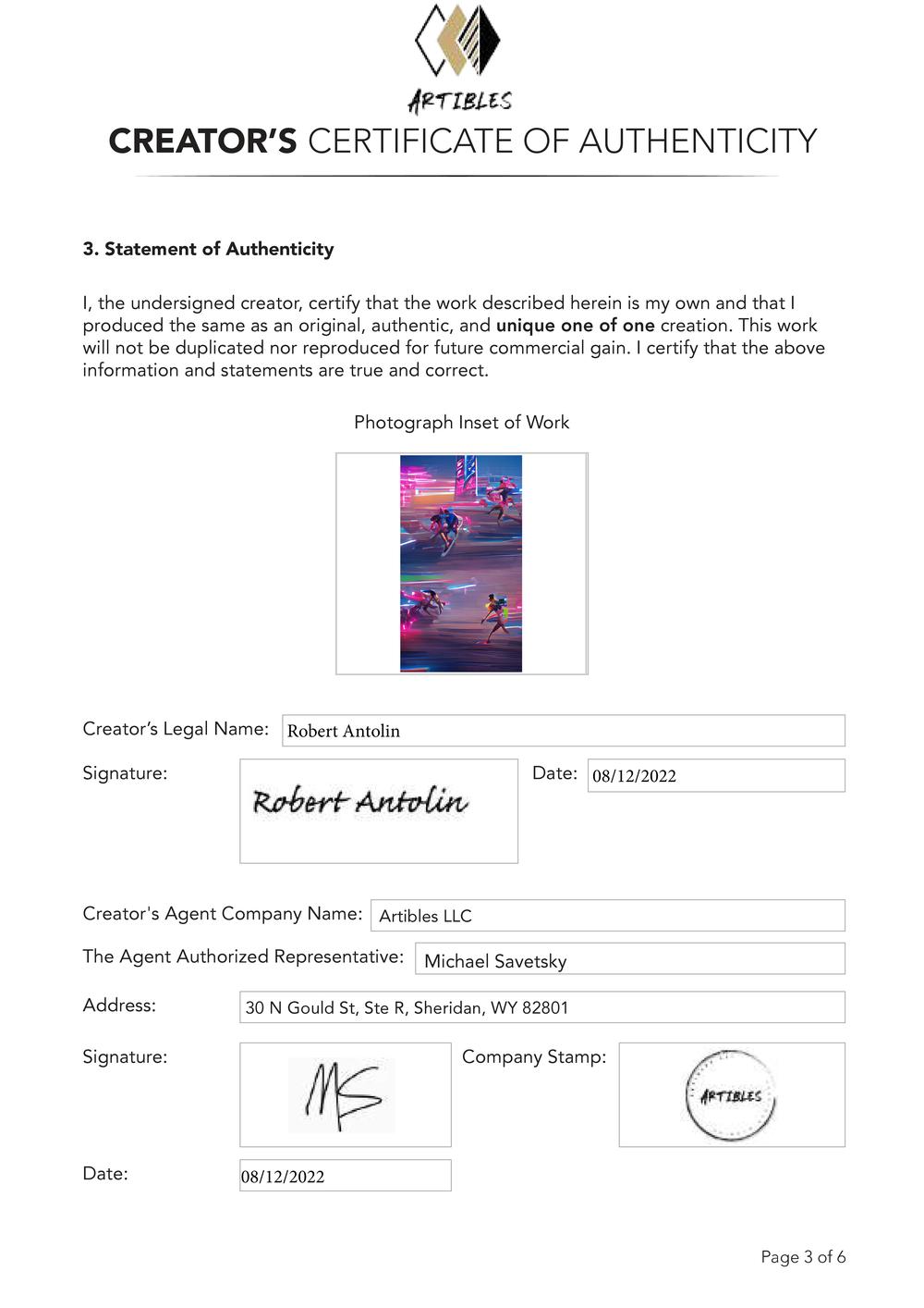 Certificate of Authenticity and Consignment - Relay.pdf