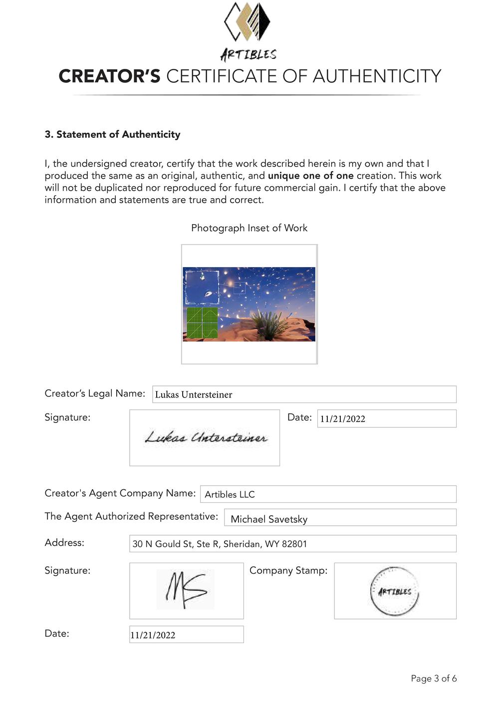 Certificate of Authenticity and Consignment - Stars.pdf
